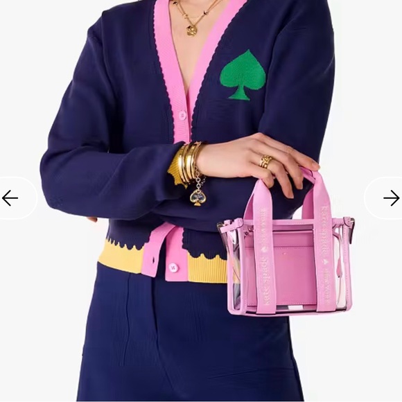 Kate Spade Pink Transparent Tote Bag - New - Picture 2 of 11